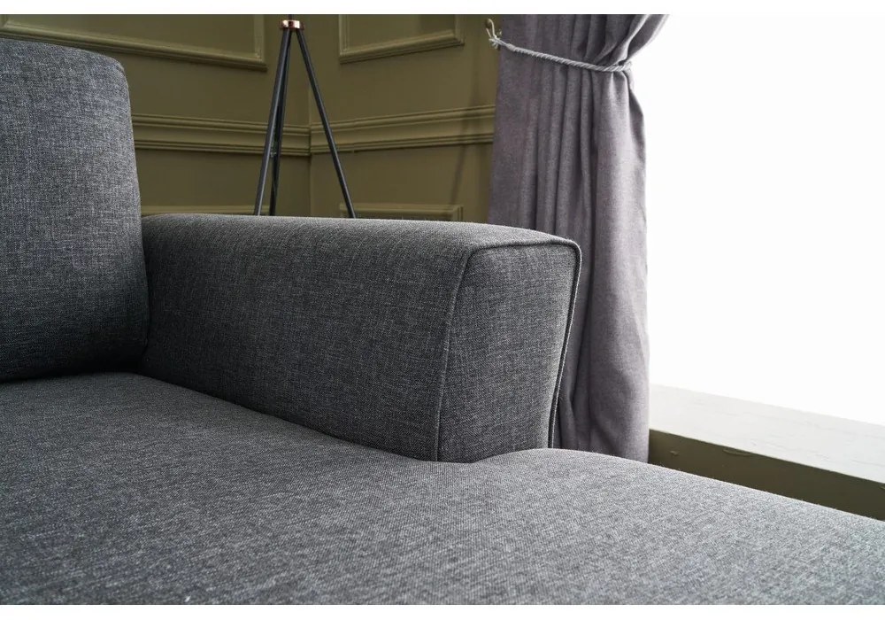 Divano angolare a U antracite Eris - Balcab Home