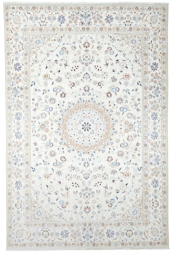 Nain Tappeto 300x200 Beige (Iran) Annodato A Mano