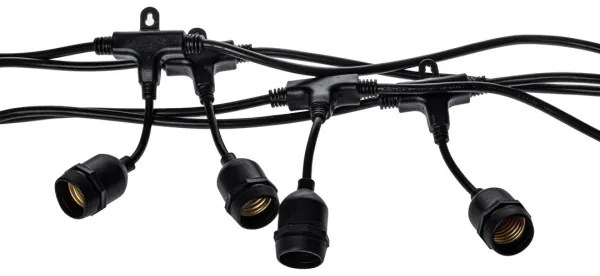 da esterno catena decorativa GHIRLANDA 10xE27/15W/230V 10m IP44