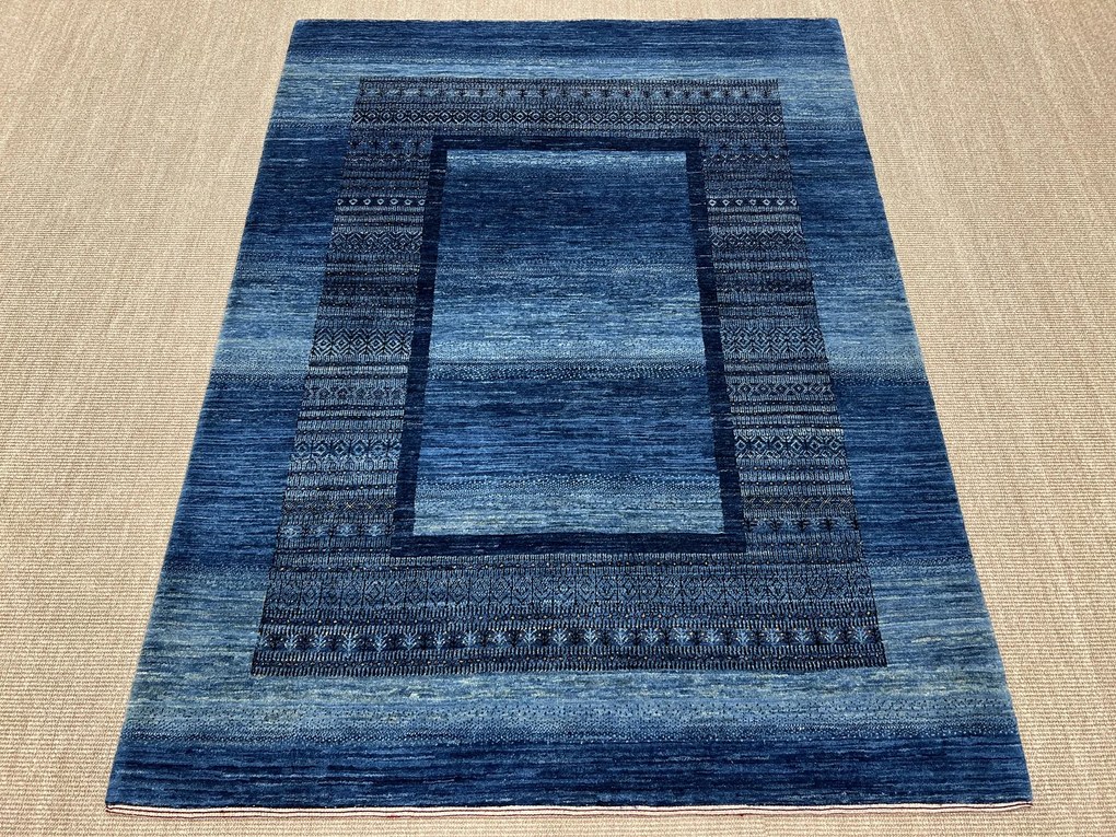 Loribaft Tappeto persiano 150 x 200 Blu (Iran) Annodato A Mano