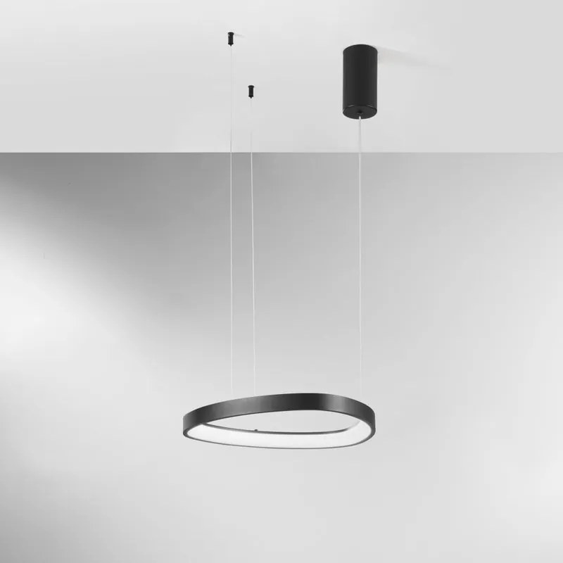 Lampadario LED moderno Klapton nero Ø45cm, LUCE AMBIENTE DESIGN