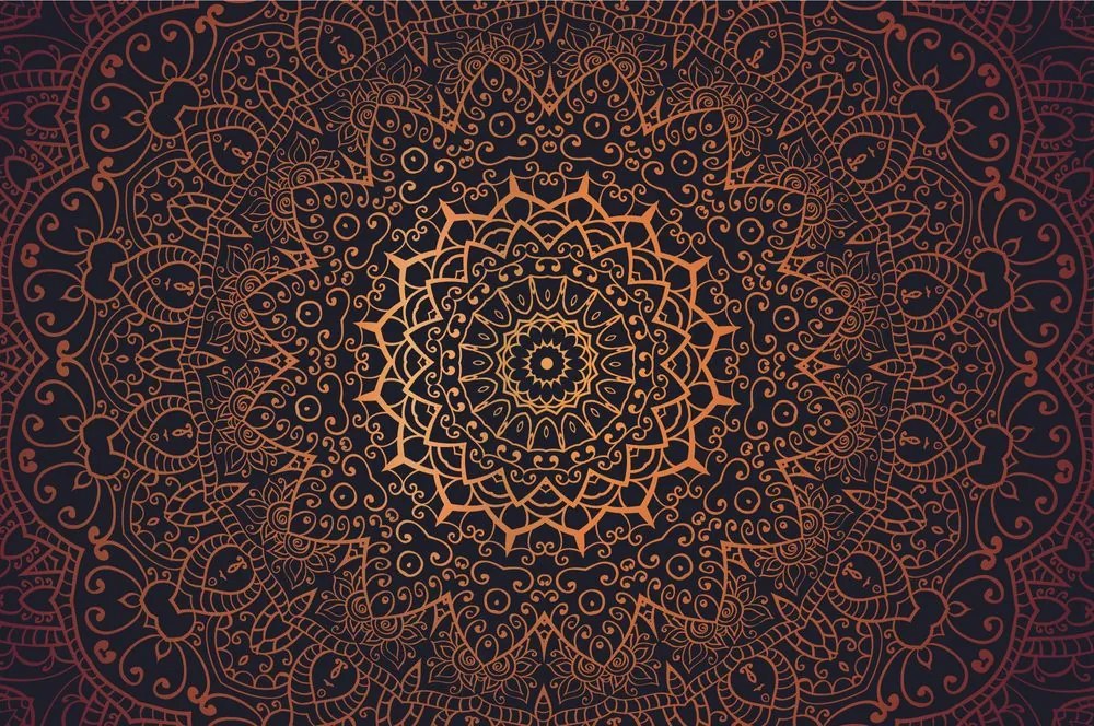Carta da parati – Mandala vintage in stile indiano