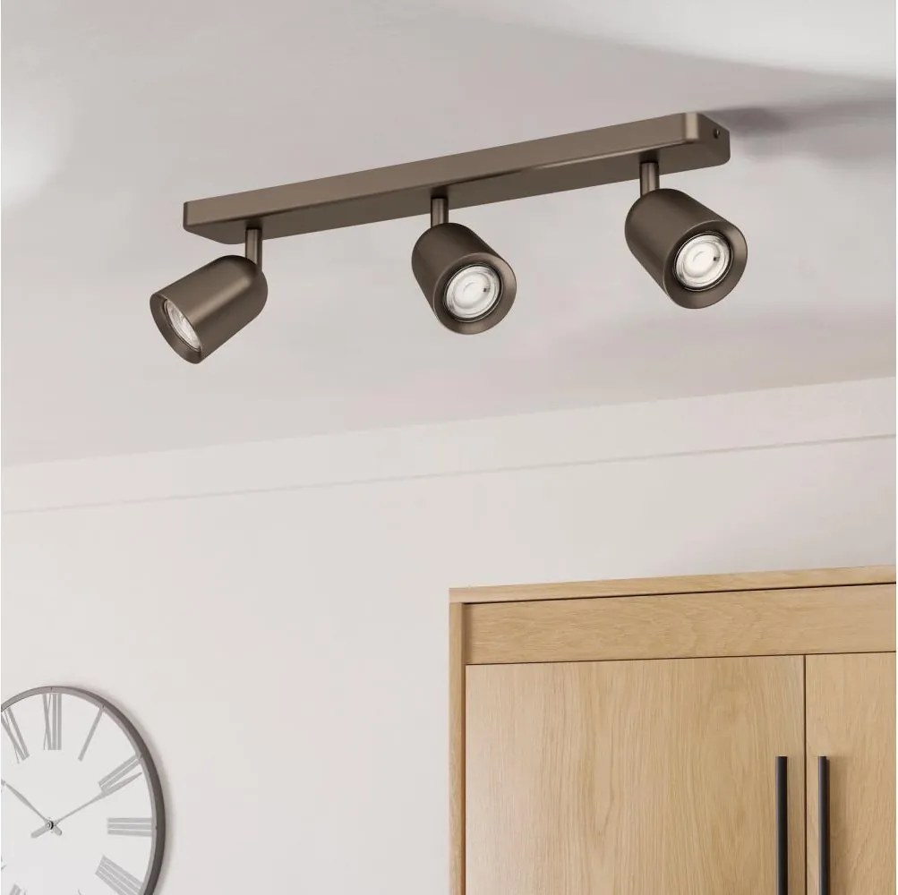 Eglo 901951 - Faretto CAMALDOLI 3xGU10/10W/230V bronzo