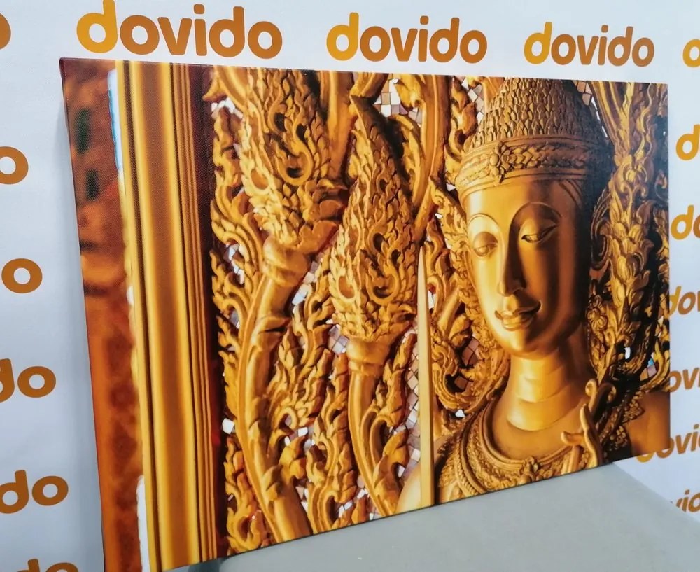 Stampa su tela – Statua di Buddha nel tempio