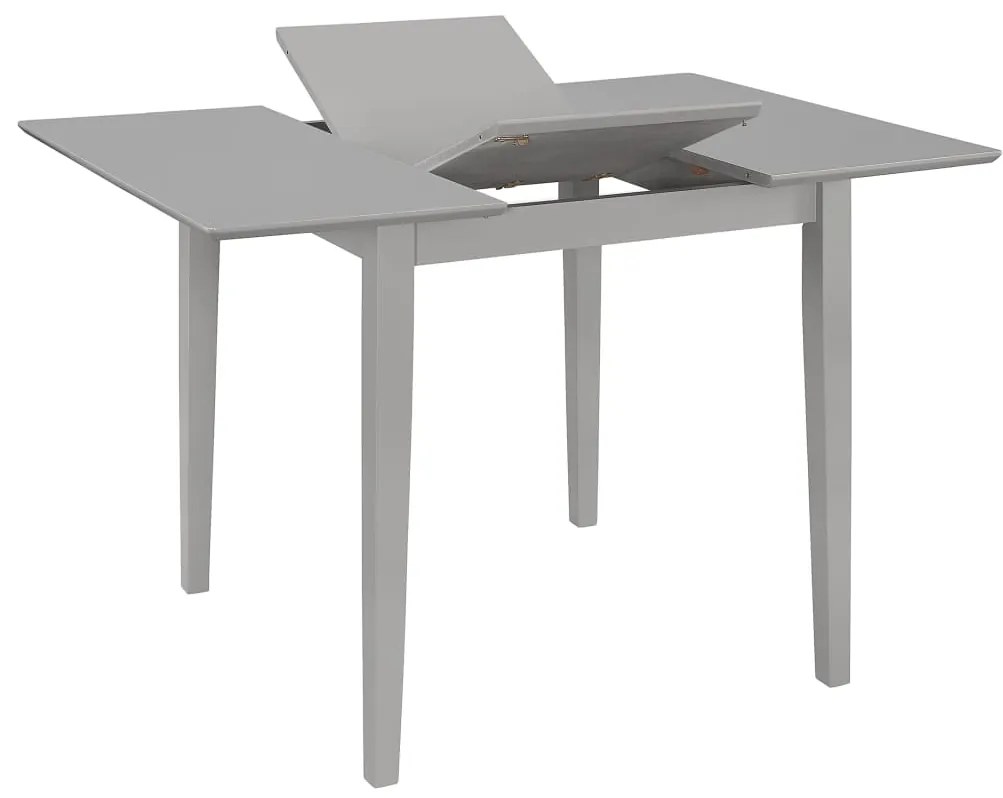 Set da pranzo 3 pz in mdf grigio