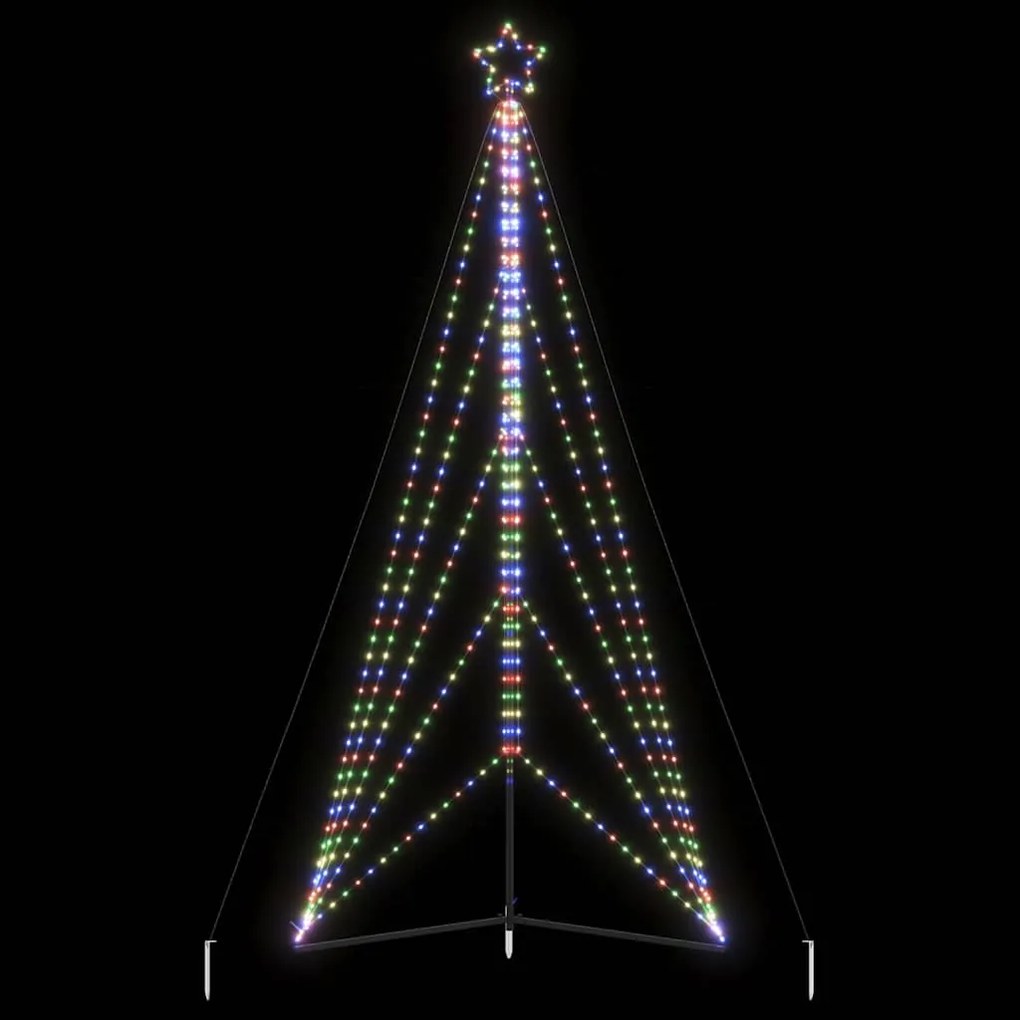 Albero Di Natale A Led 615 Led Colorato 404,5 Cm /