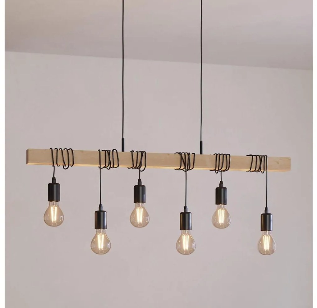 Eglo 43513 - Lampadario sospeso a cavo TOWNSHEND 6xE27/60W/230V