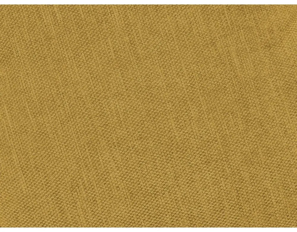 Divano angolare color senape allungabile e con contenitore (penisola a destra/chaise lounge) con rivestimento in ciniglia Fuji – Bobochic Paris