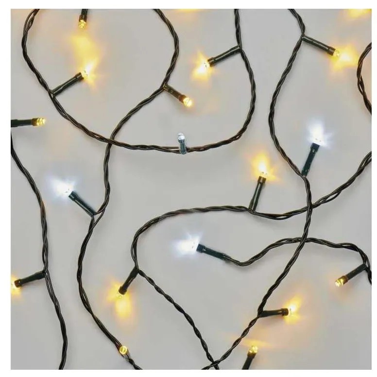 Catena LED natalizia da esterno 80xLED/13m IP44 bianco caldo/freddo