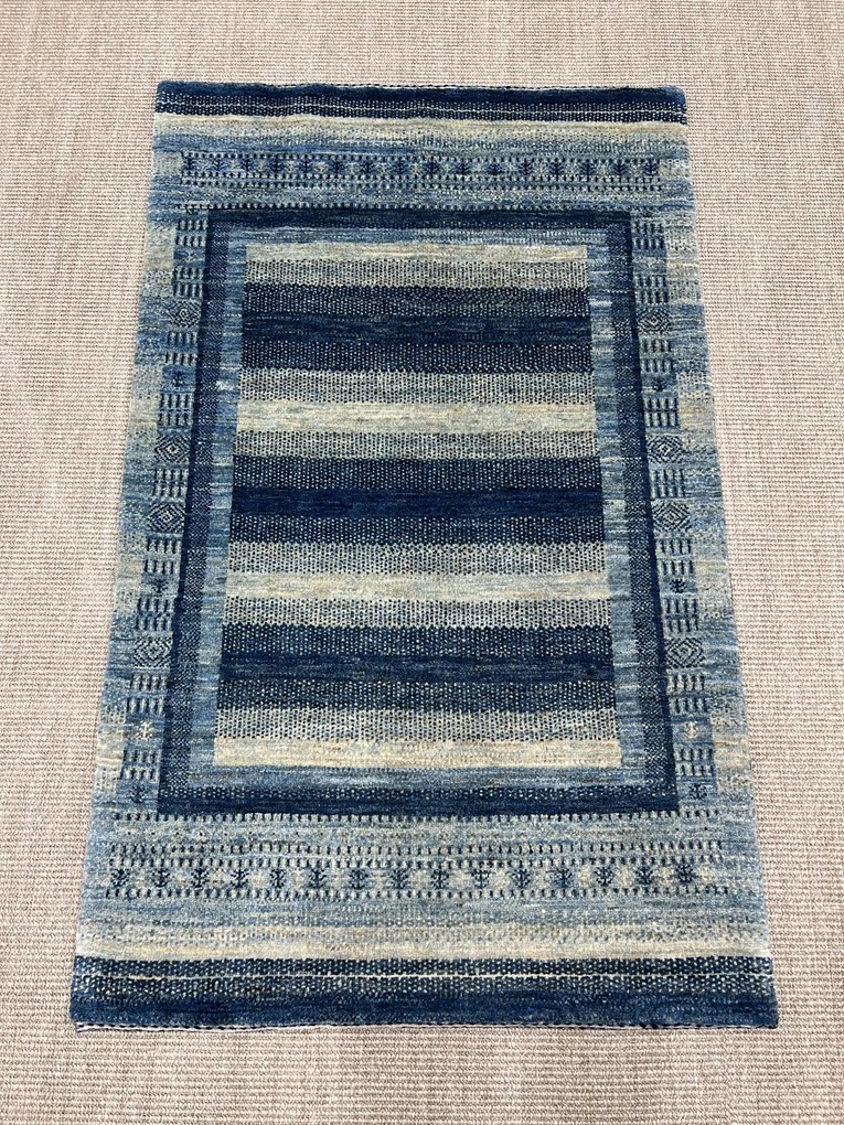 Loribaft Tappeto persiano 90x140 Blu (Iran) Annodato A Mano