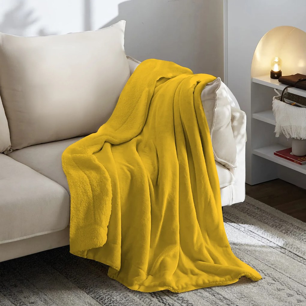 Plaid 120x160 cm Astra ocra