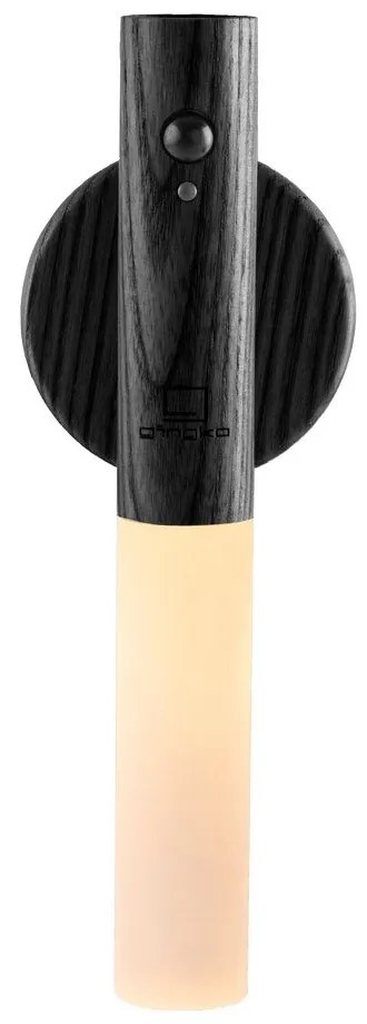 Lampada da parete nera con ricarica USB Baton – Gingko