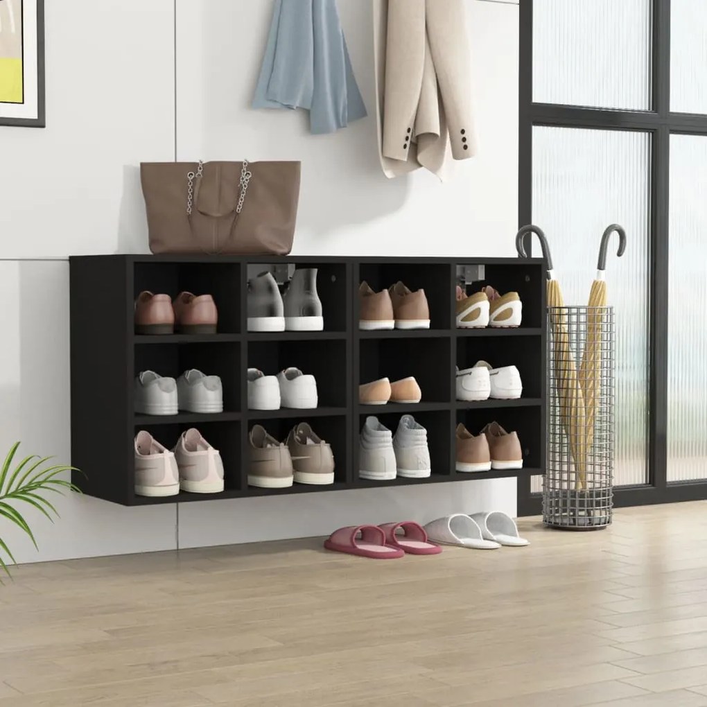 Scarpiere 2 Pz Nere 52,5x30x50 Cm /