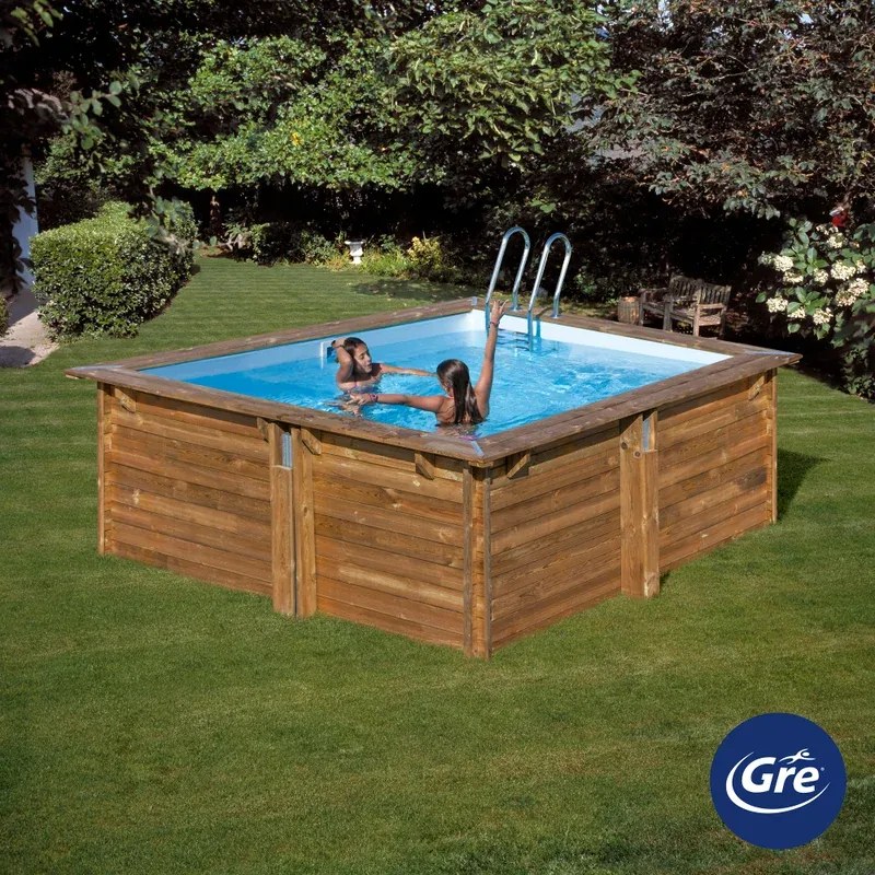 Piscina fuori terra rigida GRE WPCARR3 L int 2.73 m x 2.73 m  H 1.19 m