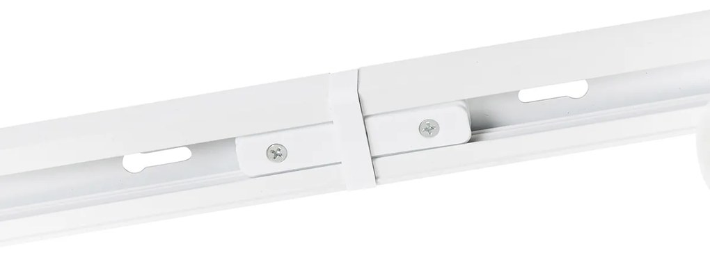 Sistema a binario monofase con 6 faretti orientabili bianchi - Magnax Jeana