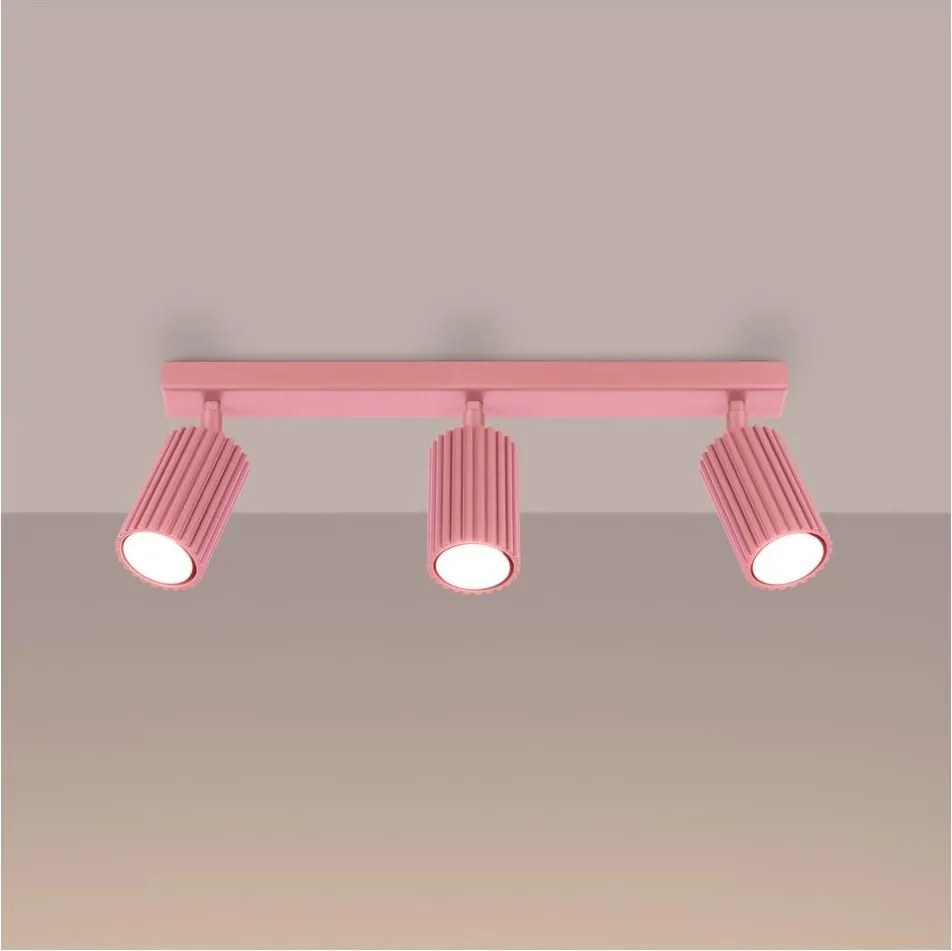 Brilagi - Faretto LED CRESTO 3xGU10/10W/230V rosa