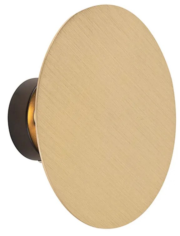 Applique da parete design rotonda oro - Pulley