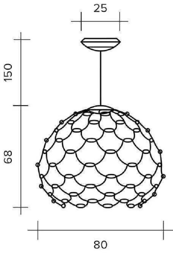 LAMOI Sforzin illuminazione Sospensione Grande Rame Opaco 2700K