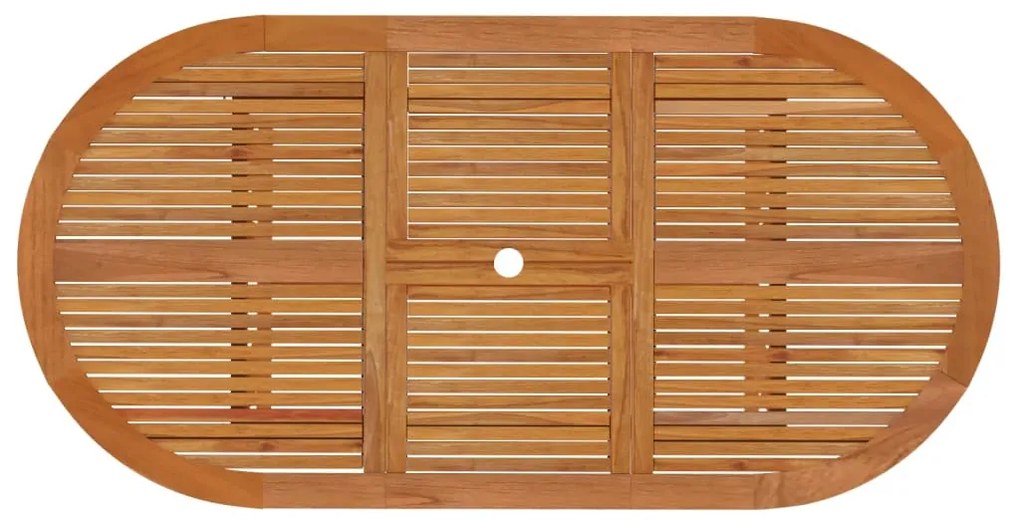 Tavolo da giardino 200x100x75 cm in legno massello di eucalipto