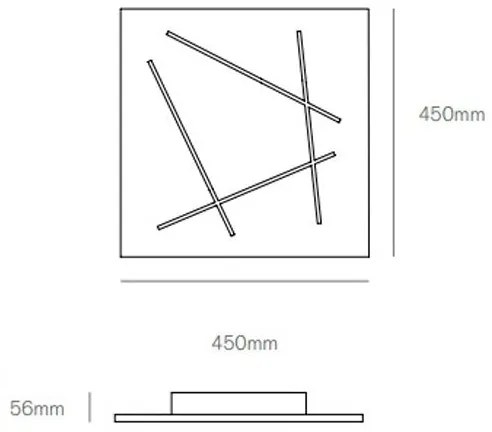 Flat plafoniera 42w 4000k 2073lm