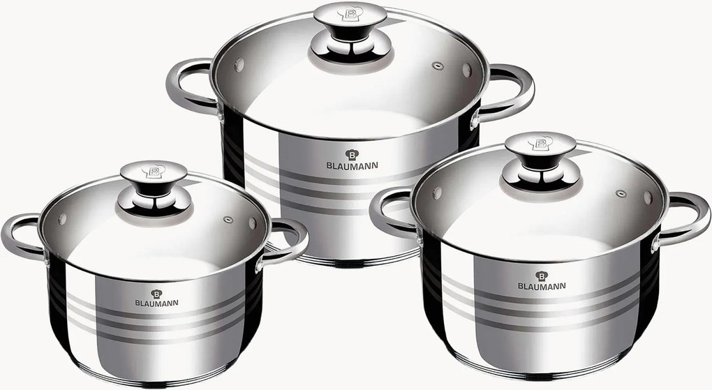 Batteria di pentole Gourmet Line, set da 6