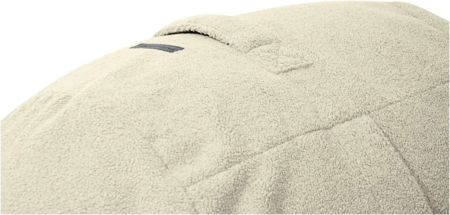 Puof a sacco grigio chiaro con rivestimento in bouclé Roll 105 – SLOWDOWN