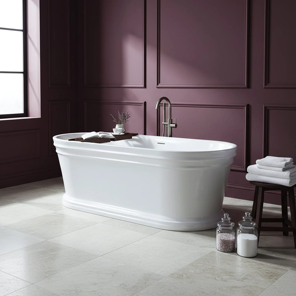 Vasca da bagno freestanding in acrilico Olivia 170