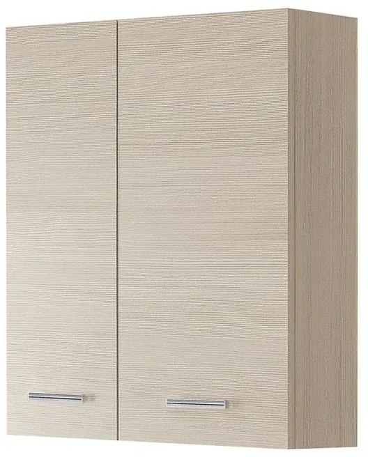 Pensile bagno sospeso 60 cm larice con ante e ripiano interno Desya