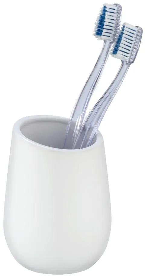 Tazza in ceramica bianca per spazzolini da denti Badi - Wenko
