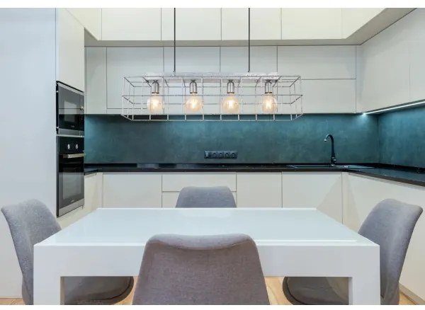 Globo 15530Z-4H - Lampadario a sospensione con filo MERRIL 4xE27/60W/230V