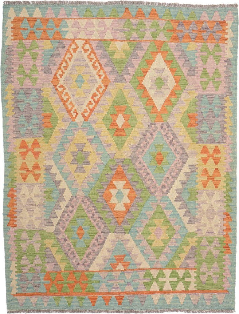 Kilim Tappeto 130 x 160 (Pakistan) Tessuto A Mano