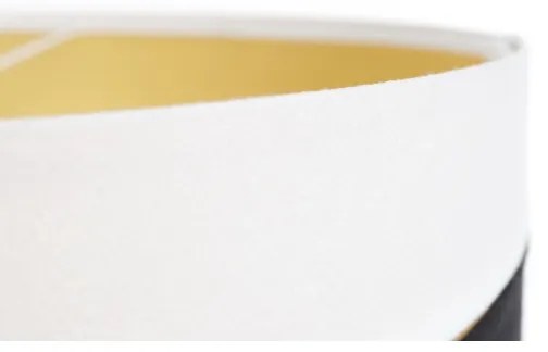 Lampadario a sospensione con filo SWING 1xE27/60W/230V nero/bianco/oro