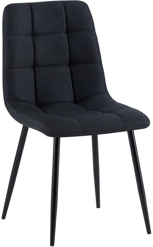 Sedia Da Pranzo Antibes Stoff Con Elegante Finitura Nera E İmbottitura İn Poliestere Trapuntato - Comfort E Stile İn Ununica Soluzione. / Schwarz