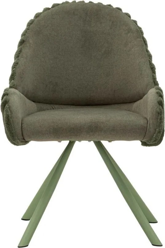 Set di sedie da pranzo verde imbottite con braccioli 2 pz Stockholm – Mauro Ferretti