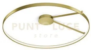 Anello lampada da  soffitto oro spazzolato diam.109cm 2700k 3832lm 65w