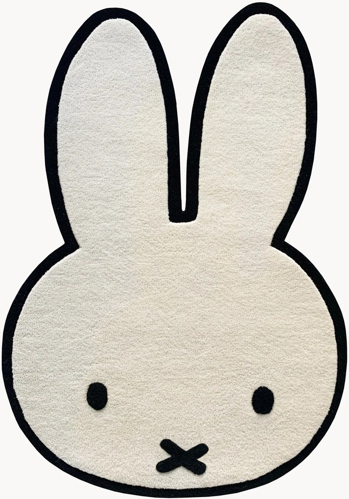 Tappeto per bambini fatto a mano con forma di coniglio Miffy