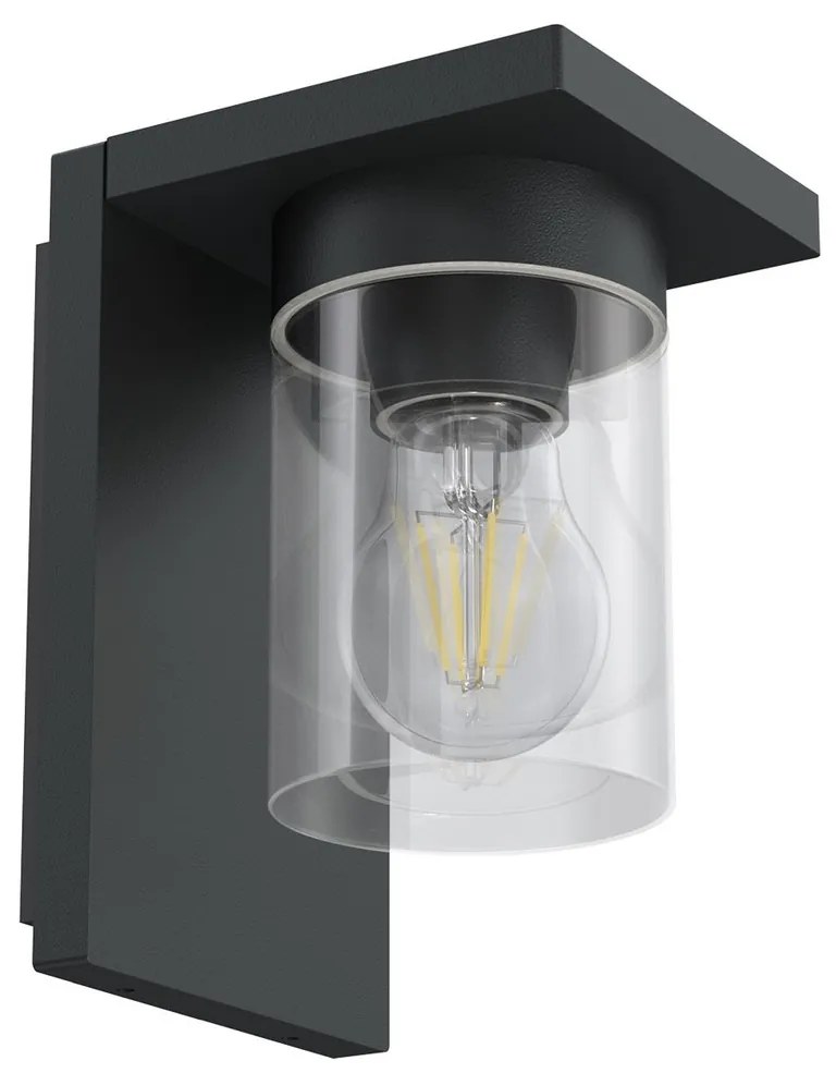 Applique Nera da Parete Base E27 IP54 - Serie RIGA