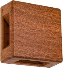 Brilagi - Applique da esterno a LED QUADRAY, 6W/230V, finitura effetto legno, IP54