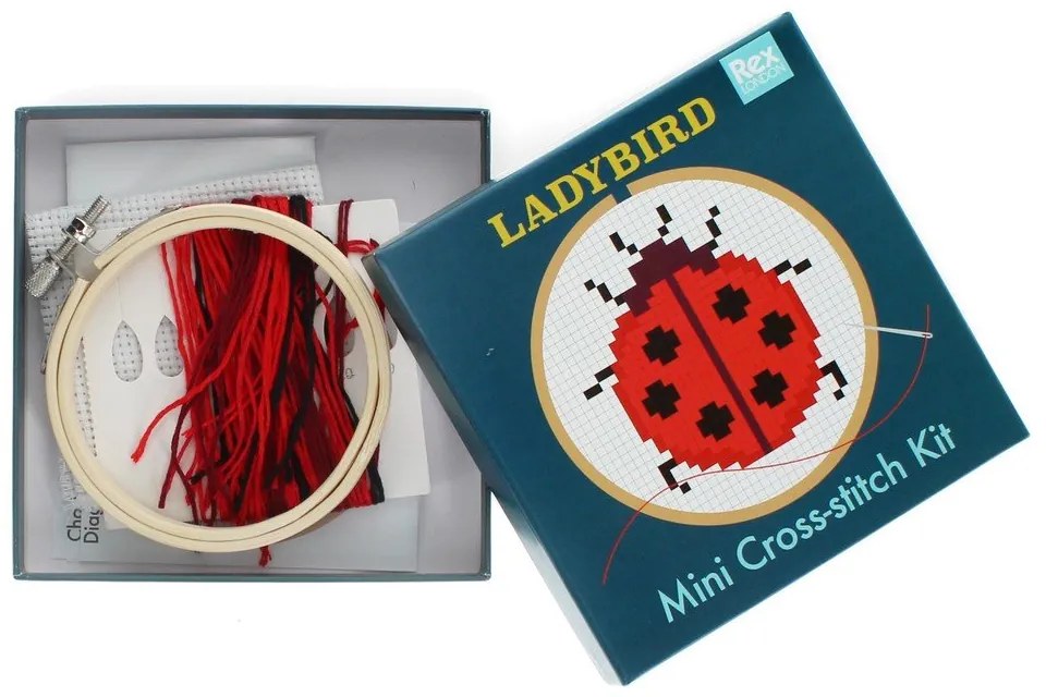 Set creativo punto-croce Cross-stitch Kit Ladybird - Rex London