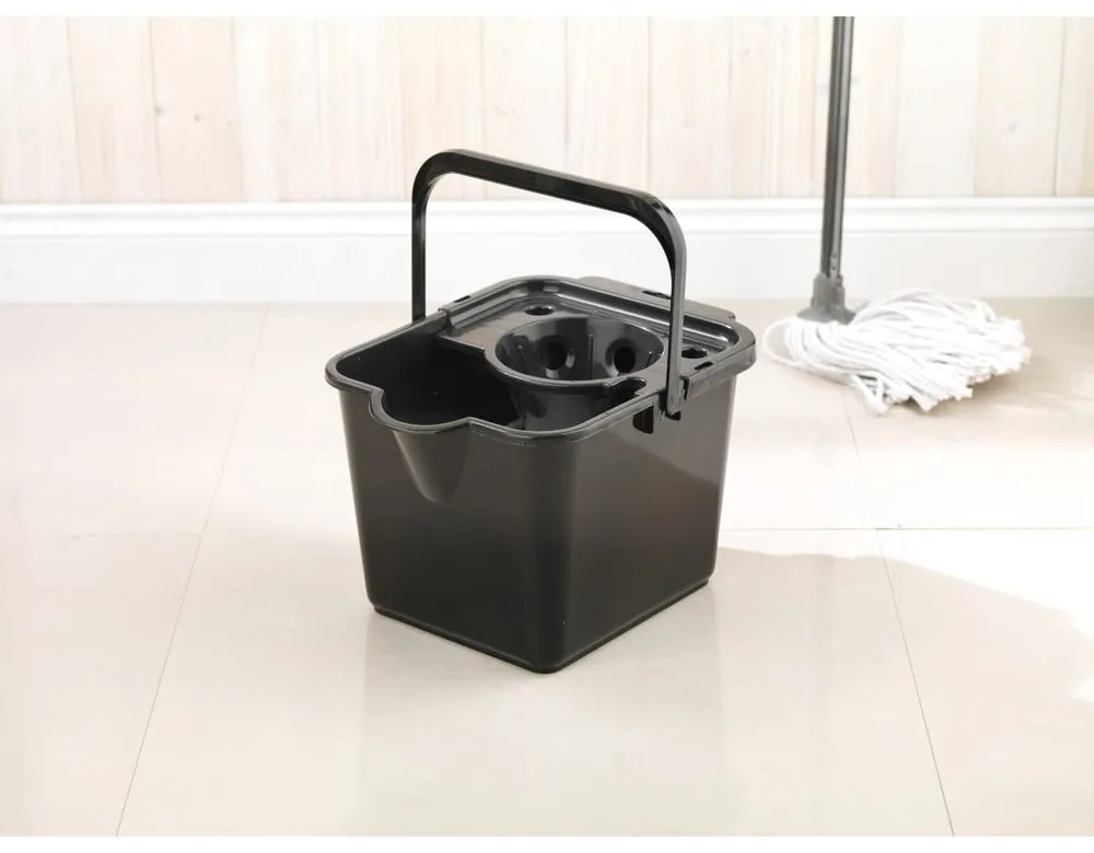 Secchio per mop in plastica nera 12 l - Addis