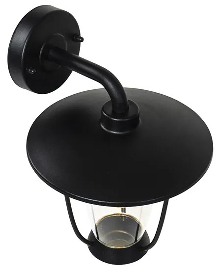 Lampada da parete esterna moderna nera - Khana