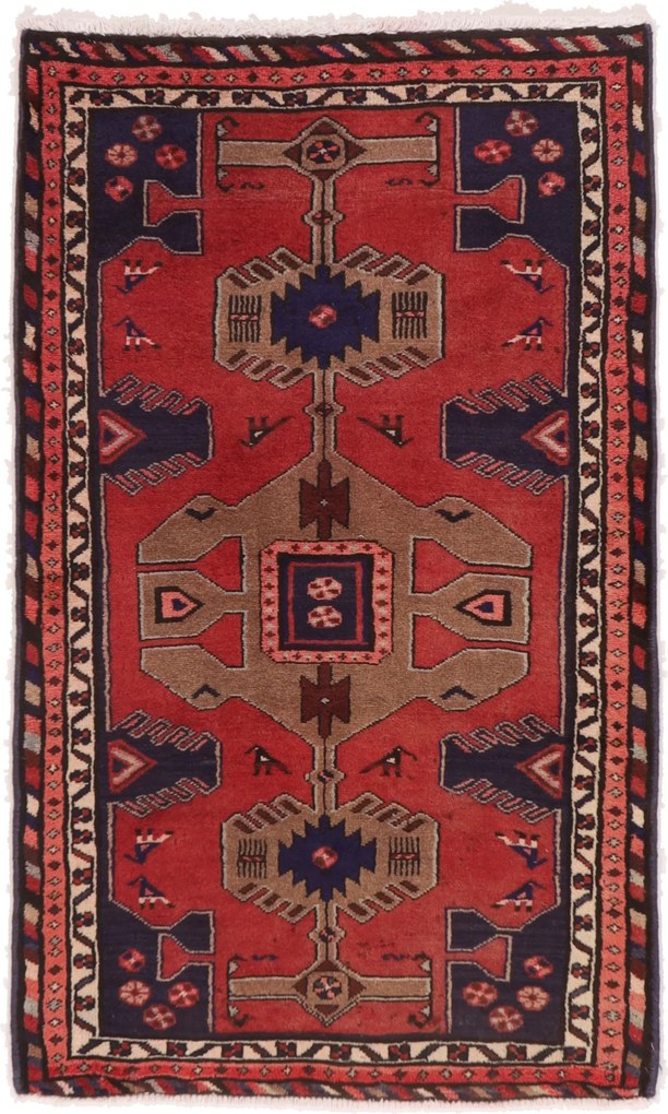 Hamedan Tappeto persiano 90x150 (Iran) Annodato A Mano