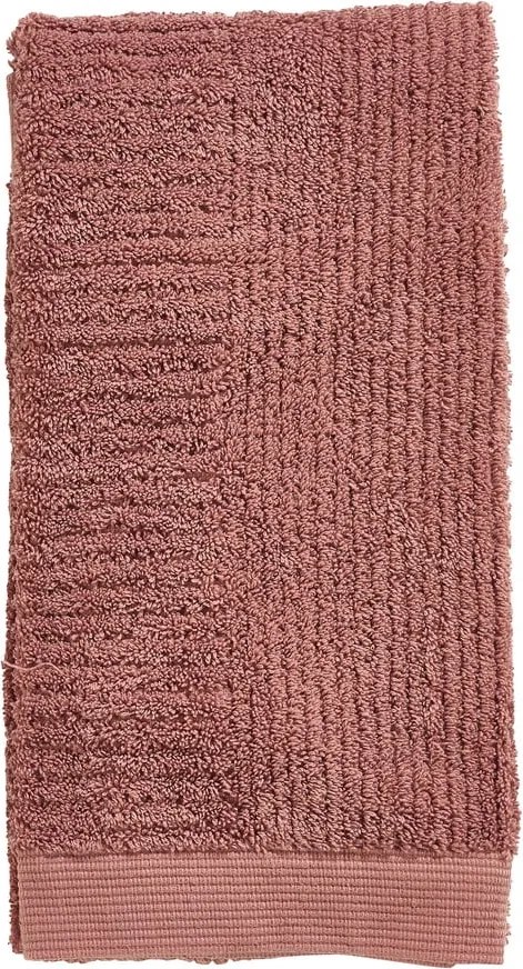 Asciugamano tipo terry rosso in cotone 50x100 cm Classic – Zone