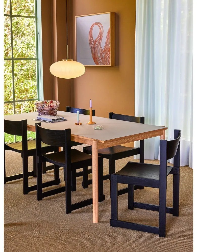 Tavolo da pranzo in rovere 107x190 cm Oblique - Hübsch