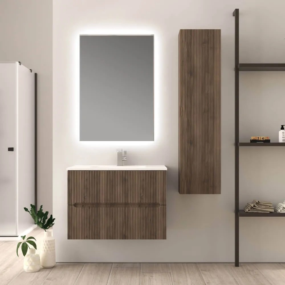 Mobile bagno Noce cannetato 80 cm Riga