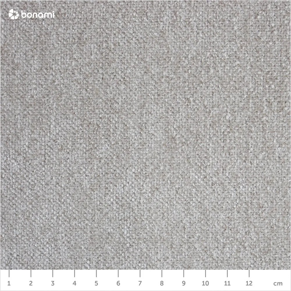 Letto singolo imbottito beige con contenitore con materasso incluso 90x200 cm Avela – Bonami Selection
