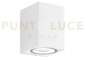 Applique alluminio colore bianco monolite 1 luce attacco gu10 h.10 ...