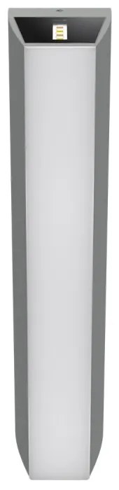 Applique Bidirezionale Grigia 12W CCT, IP65 da esterno - Serie FILO Colore Bianco Variabile CCT