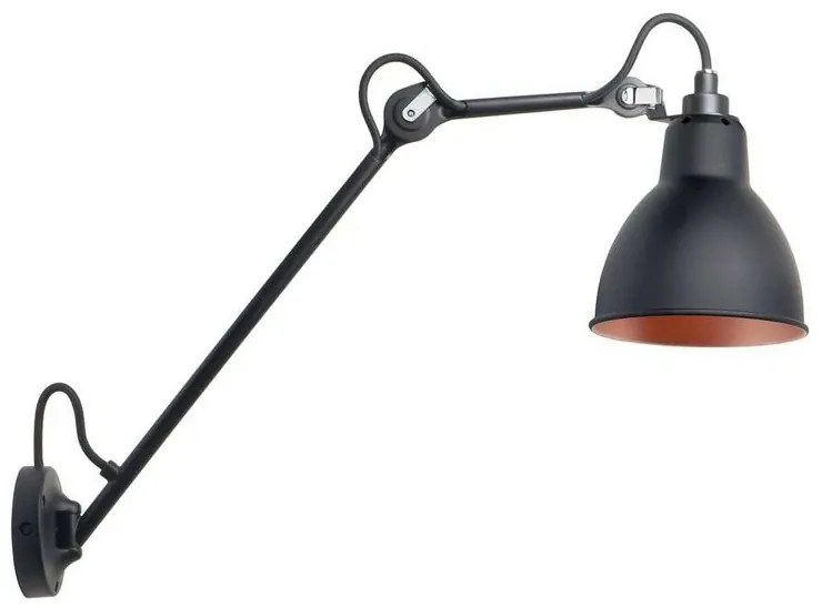 122 Applique da Parete Nero/Nero/Rame - Lampe Gras