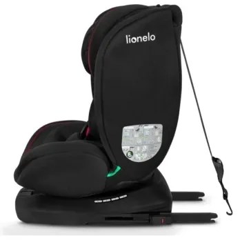 Lionelo - Seggiolino auto BASTIAAN i-Dimensioni 40-150 cm nero/rosso